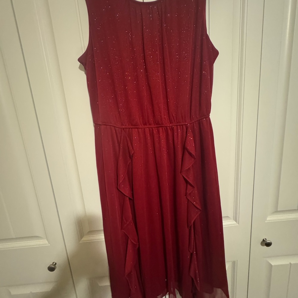 Elegant Red Ladies Dress